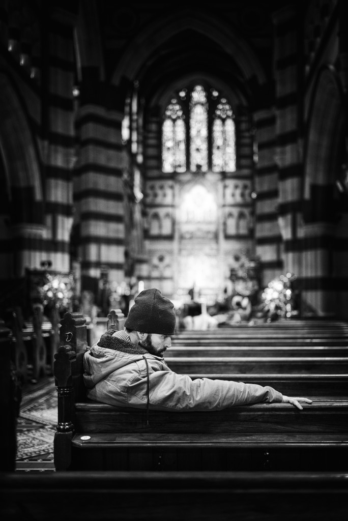 He prays to thee.